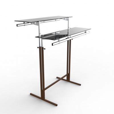 ST015PR - Stender con doppia barra ad altezza regolabile