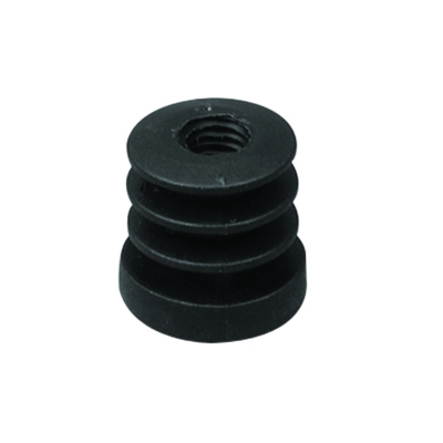1398 - Plastic finned foot with M10 threaded hole.