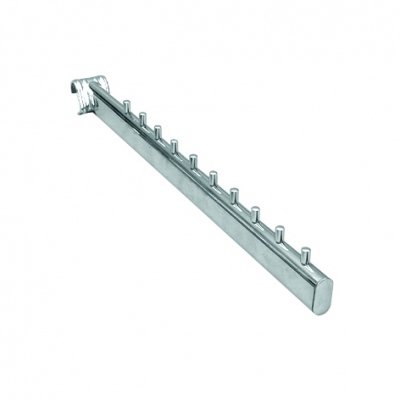 2055B - Inclined arm 30x15, with oval tube fixing 30x15 mm.