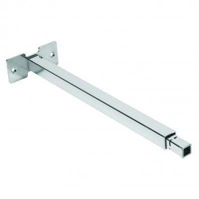 2604 - Adjustable Wall fastening, for upright with central shelves. Tube 20x20 mm.