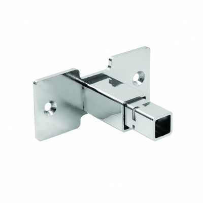 2605 - Adjustable Wall fastening for upright with projecting shelves. Tube 20x20 mm.