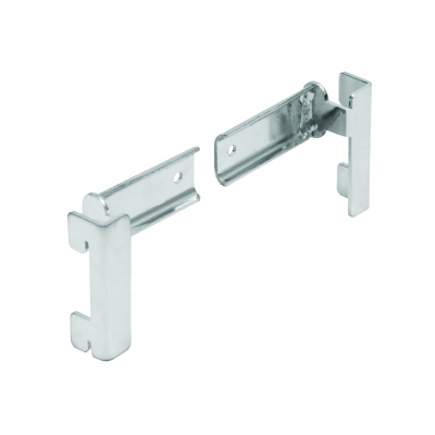 2645DX/SX - Pair of supports for rectangular hanging rail (art. 4000X - 30x10 mm).