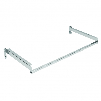 2646A - Clothes rail complete l=1000 mm with shelves supports and tube 15x15 mm.