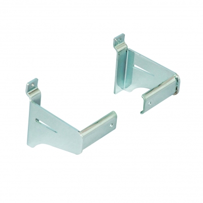 8545DX/SX - Pair of supports for oval hanging rail 30x15 mm (art.4000L).