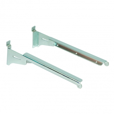 8599DX/SX - <b><mark>RUNNING OUT</mark></b> - Pair of brackets for glass shelf thickness 8 mm with stopper.