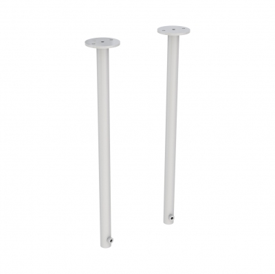 8888 - <b><mark>RUNNING OUT</mark></b> - Pair of supports for wooden shelf for cash desk, in round tube Ø 16 mm.