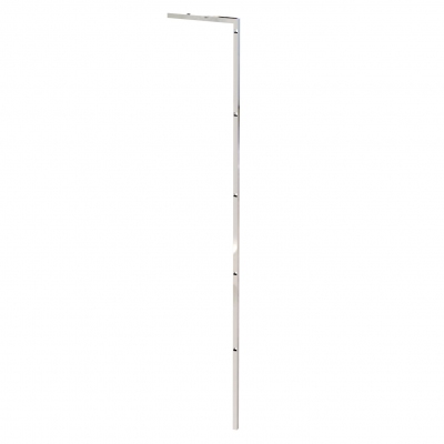 9601A - “L” shape wall upright/floor  H 1780 mm provided with hole for hanging bar. Tube 20x20x1,2 mm. Tube 20x20x1,2 mm.