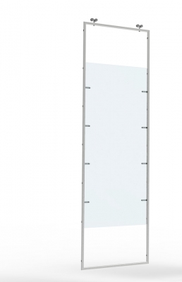 9635APX - Sliding frame partition with plexiglas panel