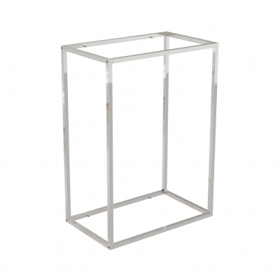 9682B - <b><mark>RUNNING OUT</mark></b> - Wall display 642x392 H 900 mm with shelves supports pins for wooden or glass shelves (shelves excluded 400x350 mm). Tube 20x20x1,2 mm.