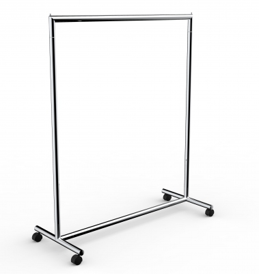 CIC119 - Garment rail with fixed height in tube Ø35 mm and 120 cm wide