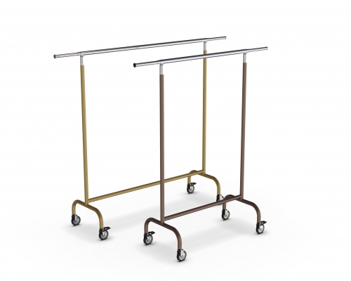 CIC009 - Stackable garment rail with fixed height in tube Ø35 mm.