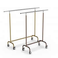 CIC009 - Stackable garment rail with fixed height in tube Ø35 mm.