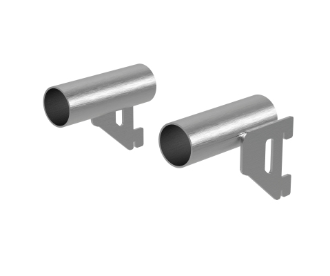 GID240CA - Pair of support in Ø27 round tube