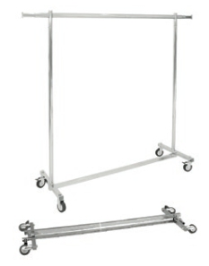 SST63BF - Folding clothes stand for heavy loadings. Wheels Ø80 mm