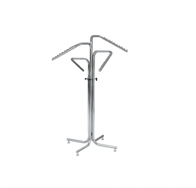 ST030PR - Column clothes stand with 4 arms inclined at 25°. With feet.  - <b><mark>PRODUCT RUNNING OUT</mark></b>