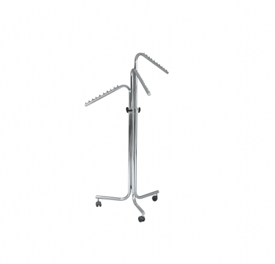 ST031PR - Column clothes stand with 3 arms inclined at 25°. With feet.  - <b><mark>PRODUCT RUNNING OUT</mark></b>