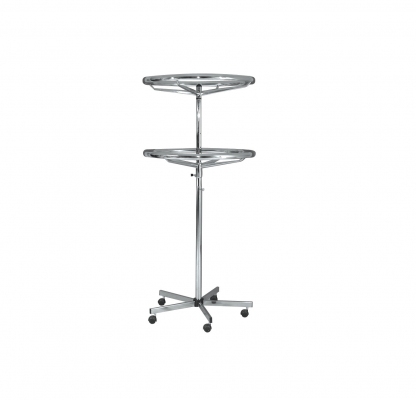ST054R50R - Circular clothes stand with a double circle Ø 800