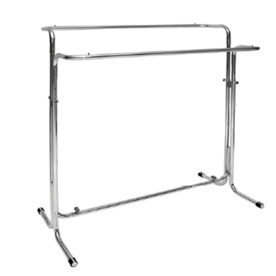 ST070R50 - Adjustable double overhaning clothes-stand. Wheels Ø 50 mm
