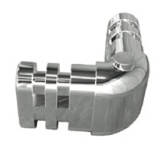 ST6065 - ABS connector in chrome finishing to compose clothes- hanger bars.