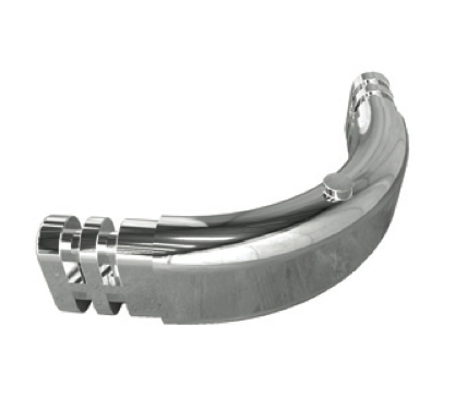 ST6067 - ABS connector in chrome finishing to compose clothes-hanger bars.