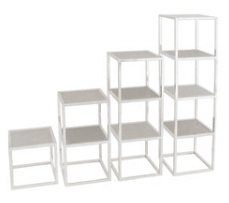 VE202 - Cube-stand 2 shelves
