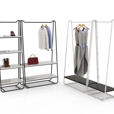 1210 - Freestanding clothes rail 645x425x1830 mm
