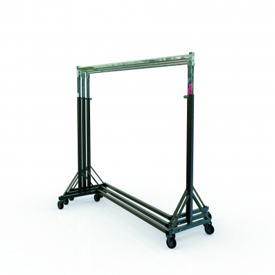 ST020R100R - Heavy duty rail, height-adjustable by clip system