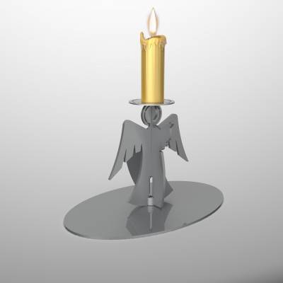XMS0050 - Supporto per candela a forma di angelo