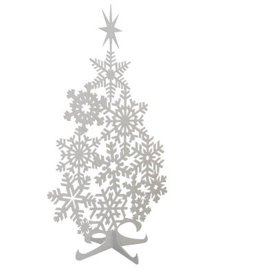XMS0020 - Small Christmas tree-shaped display frame